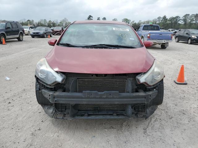 KNAFX4A68E5061989 - 2014 KIA FORTE LX RED photo 5