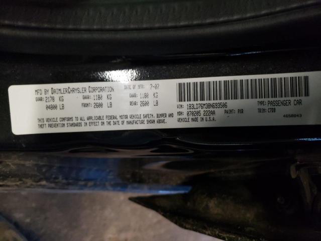 1B3LD76M38N693506 - 2008 DODGE AVENGER R/T BLACK photo 12