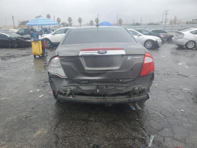 3FADP0L32CR163455 - 2012 FORD FUSION HYBRID GRAY photo 6