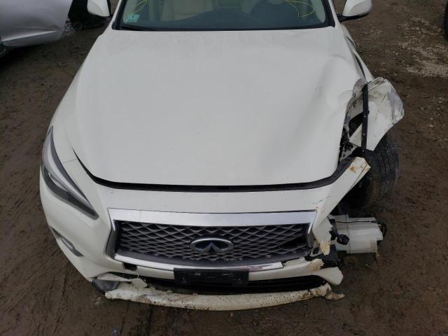 JN1EV7AR8KM550347 - 2019 INFINITI Q50 LUXE WHITE photo 11