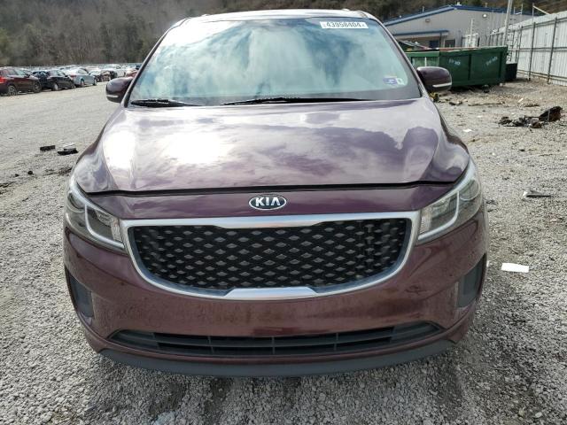 KNDMB5C13G6110805 - 2016 KIA SEDONA LX BURGUNDY photo 5