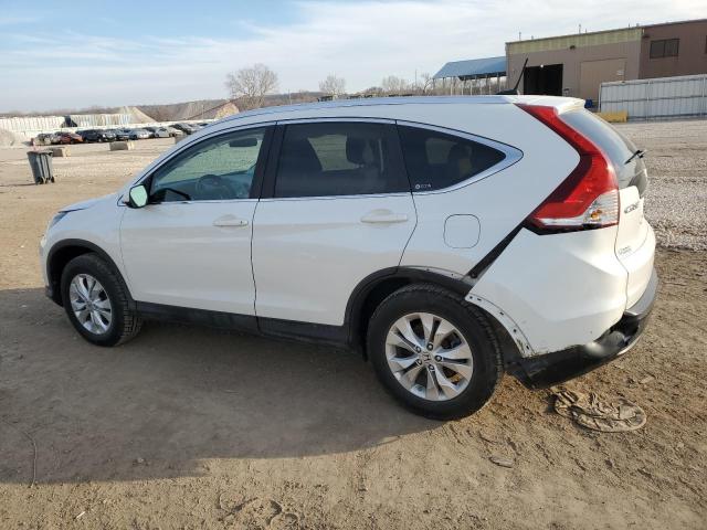 5J6RM4H74CL039577 - 2012 HONDA CR-V EXL WHITE photo 2