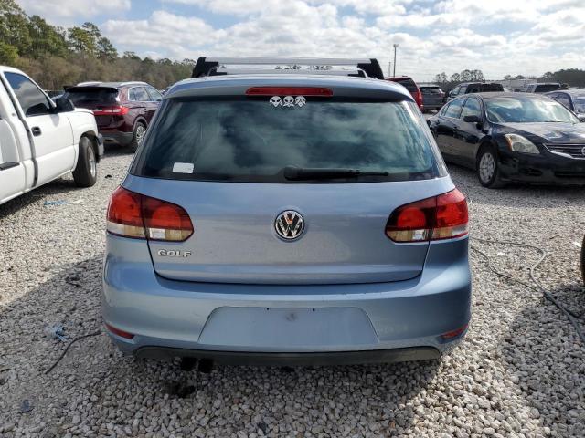 WVWDA7AJ7AW190618 - 2010 VOLKSWAGEN GOLF BLUE photo 6