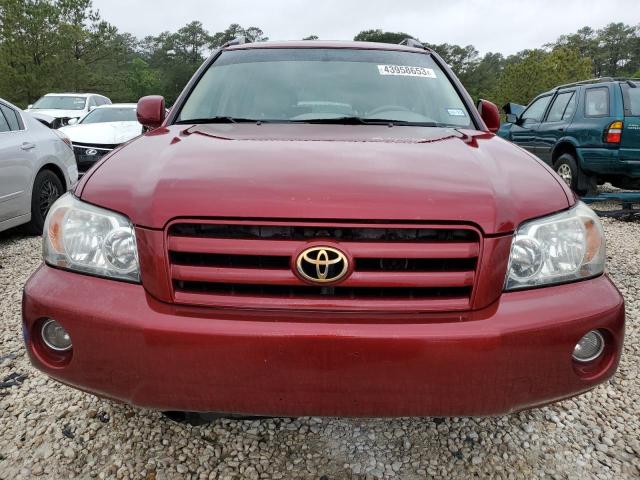 JTEDP21A240031784 - 2004 TOYOTA HIGHLANDER BASE Bordeaux photo 5