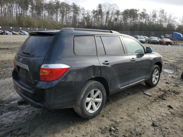 5TDBK3EH3AS001094 - 2010 TOYOTA HIGHLANDER BLACK photo 3