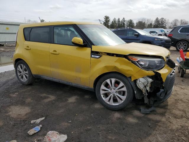 KNDJP3A5XF7185685 - 2015 KIA SOUL + YELLOW photo 4