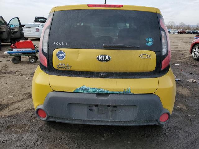 KNDJP3A5XF7185685 - 2015 KIA SOUL + YELLOW photo 6