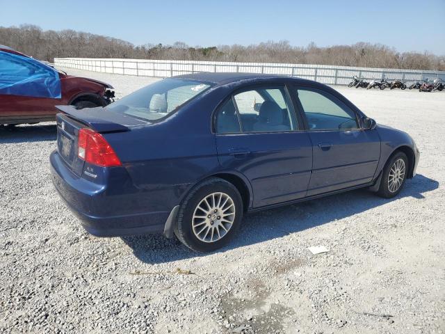 2HGES26765H538979 - 2005 HONDA CIVIC EX BLUE photo 3