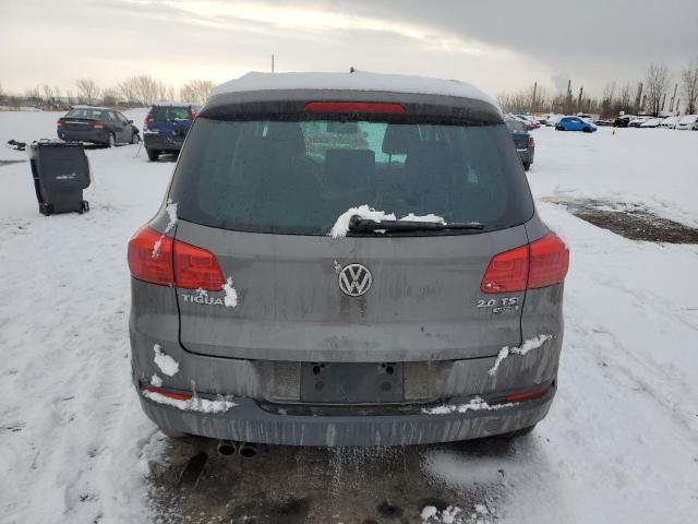 WVGBV7AX2CW098749 - 2012 VOLKSWAGEN TIGUAN S GRAY photo 6