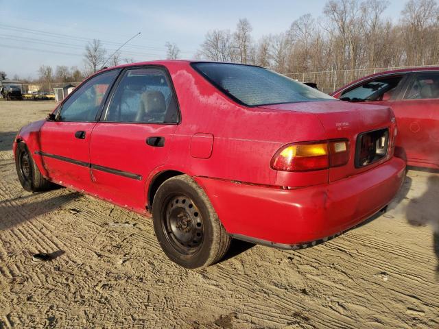 1HGEG8647SL006018 - 1995 HONDA CIVIC DX RED photo 2