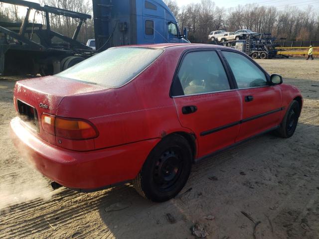 1HGEG8647SL006018 - 1995 HONDA CIVIC DX RED photo 3