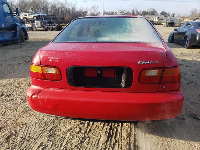 1HGEG8647SL006018 - 1995 HONDA CIVIC DX RED photo 6