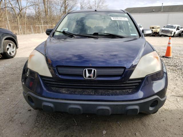 JHLRE38398C053222 - 2008 HONDA CR-V LX BLUE photo 5