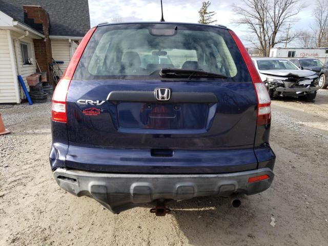 JHLRE38398C053222 - 2008 HONDA CR-V LX BLUE photo 6