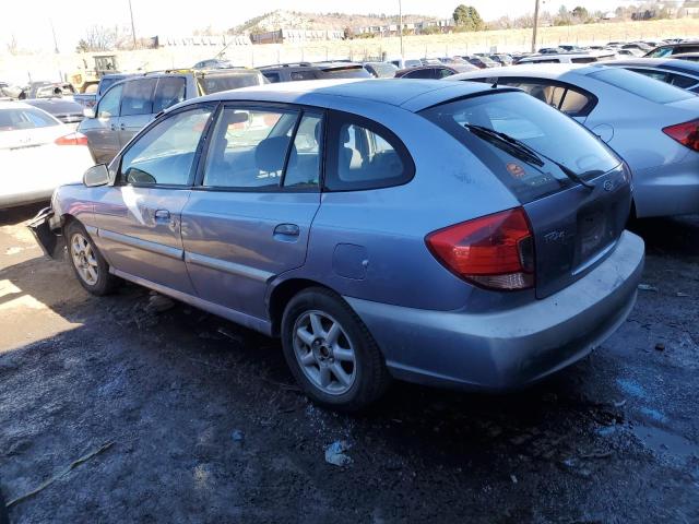 KNADC165436148510 - 2003 KIA RIO CINCO BLUE photo 2