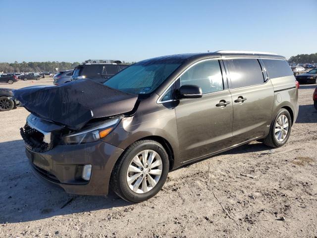 KNDMC5C17G6116667 - 2016 KIA SEDONA EX BROWN photo 1