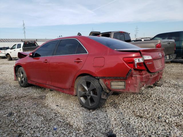 4T1BF1FK6CU613674 - 2012 TOYOTA CAMRY BASE MAROON photo 2