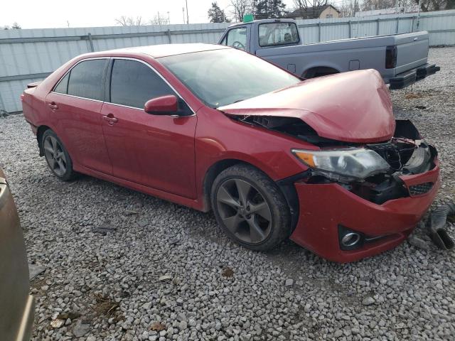 4T1BF1FK6CU613674 - 2012 TOYOTA CAMRY BASE MAROON photo 4