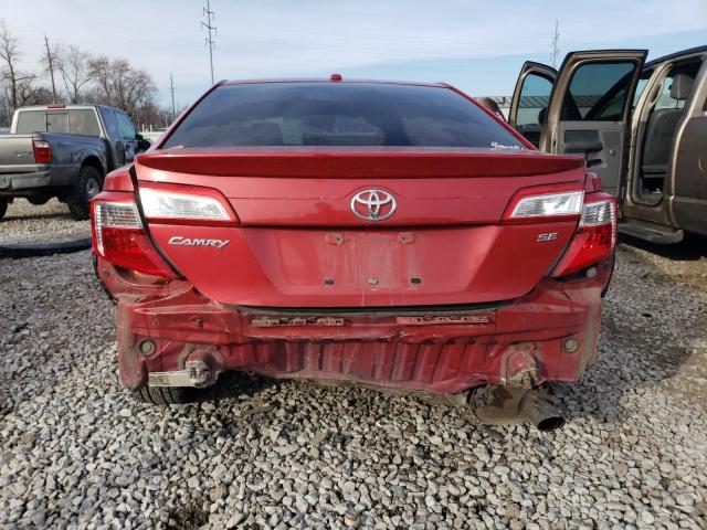 4T1BF1FK6CU613674 - 2012 TOYOTA CAMRY BASE MAROON photo 6