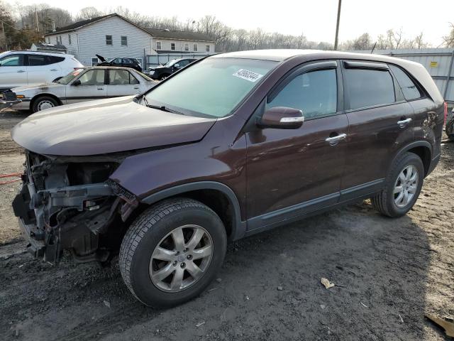 5XYKT4A1XCG225023 - 2012 KIA SORENTO BASE BURGUNDY photo 1