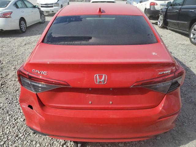 2HGFE2F54NH562658 - 2022 HONDA CIVIC SPORT RED photo 6