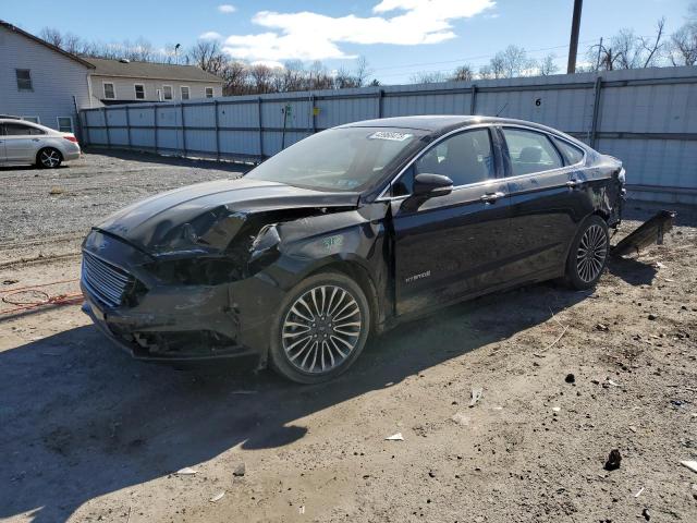 3FA6P0RU2JR241786 - 2018 FORD FUSION TITANIUM/PLATINUM HEV BLACK photo 1