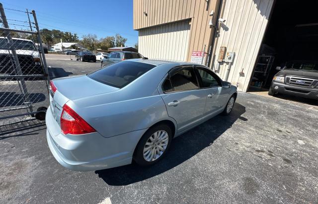 3FADP0L38BR168013 - 2011 FORD FUSION HYBRID BLUE photo 4