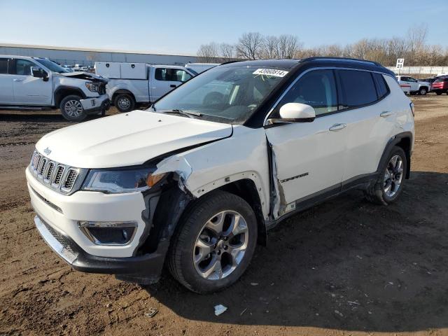 3C4NJDCB9KT760733 - 2019 JEEP COMPASS LIMITED WHITE photo 1