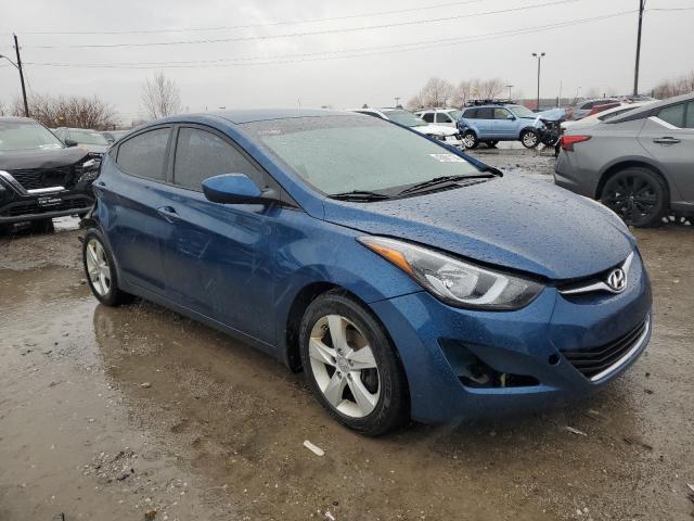 KMHDH4AEXFU341768 - 2015 HYUNDAI ELANTRA SE BLUE photo 4