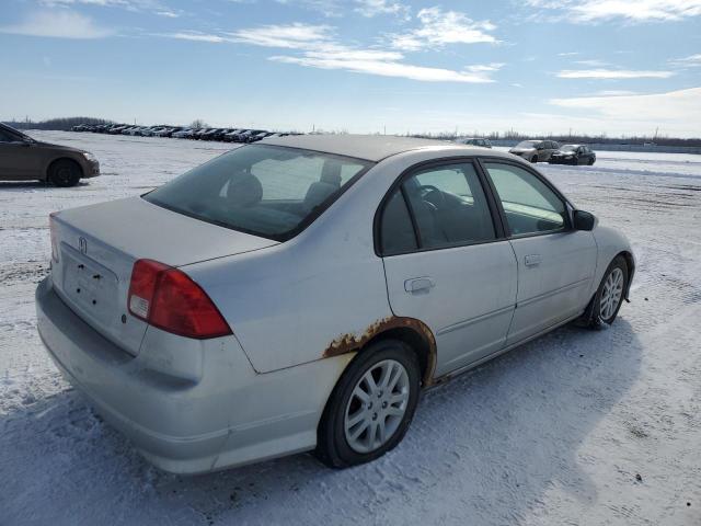 2HGES16615H005214 - 2005 HONDA CIVIC LX SILVER photo 3