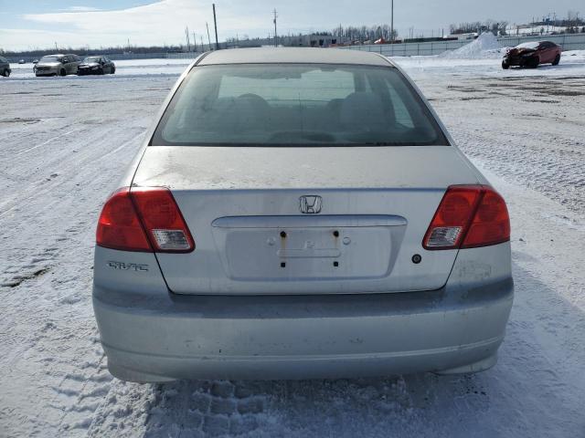 2HGES16615H005214 - 2005 HONDA CIVIC LX SILVER photo 6