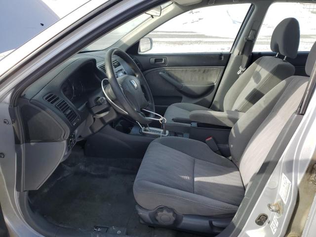 2HGES16615H005214 - 2005 HONDA CIVIC LX SILVER photo 7