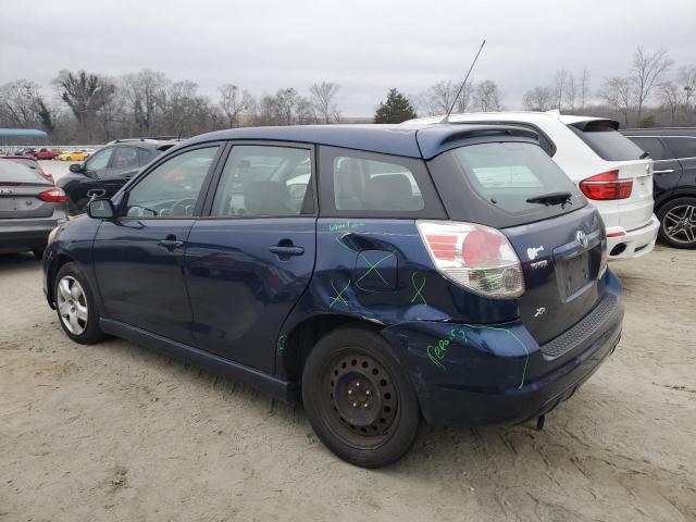 2T1KR32E27C670240 - 2007 TOYOTA MATRIX XR BLUE photo 2