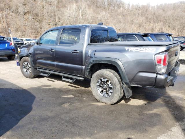 3TMCZ5AN4NM499013 - 2022 TOYOTA TACOMA DOUBLE CAB GRAY photo 2