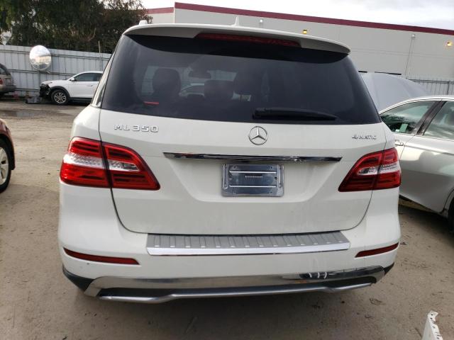 4JGDA5HB6CA052213 - 2012 MERCEDES-BENZ ML 350 4MATIC WHITE photo 6