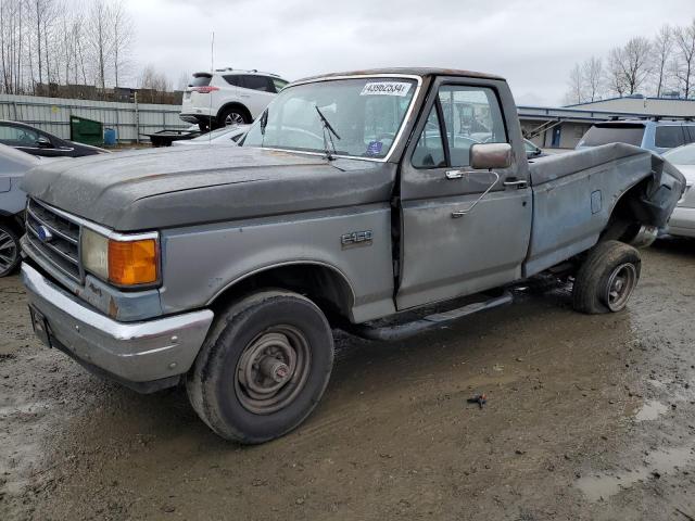 1FTEF14Y3KPA95836 - 1989 FORD F150 SUPER GRAY photo 1