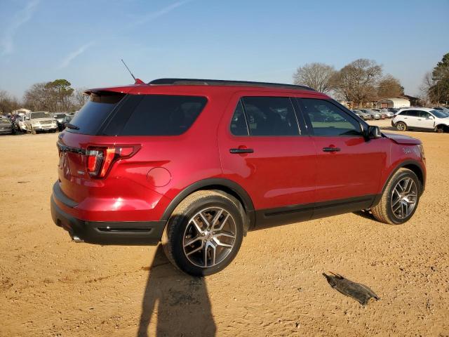 1FM5K8GT5JGA62934 - 2018 FORD EXPLORER SPORT RED photo 3