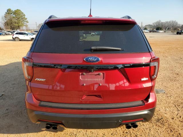 1FM5K8GT5JGA62934 - 2018 FORD EXPLORER SPORT RED photo 6