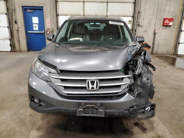 JHLRM3H72CC013126 - 2012 HONDA CR-V EXL GRAY photo 5