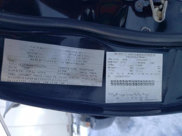 1L1FM88W77Y635361 - 2007 LINCOLN TOWN CAR EXECUTIVE Schwarz Foto 13