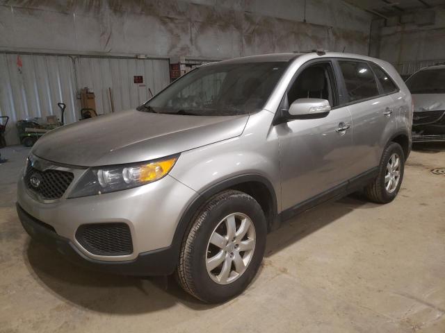 5XYKT3A10DG323666 - 2013 KIA SORENTO LX SILVER photo 1