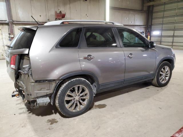 5XYKUDA22BG089913 - 2011 KIA SORENTO EX GRAY photo 3