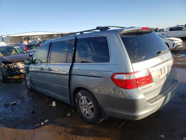 5FNRL38427B024366 - 2007 HONDA ODYSSEY EX BLUE photo 2