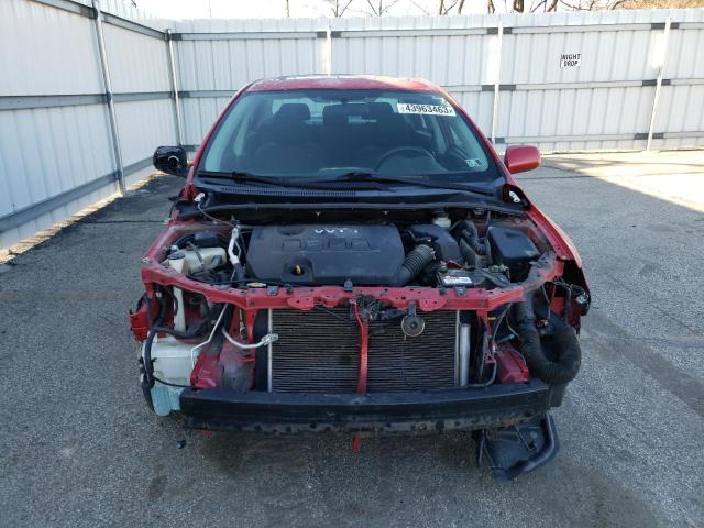 2T1BU4EE8AC491904 - 2010 TOYOTA COROLLA BASE RED photo 5