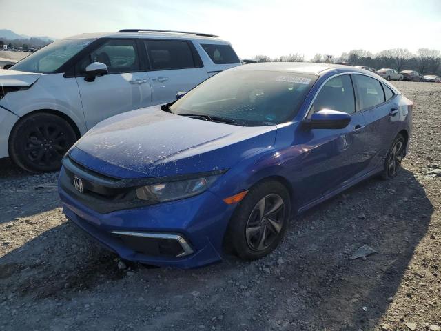 19XFC2F60LE028336 - 2020 HONDA CIVIC LX BLUE photo 1