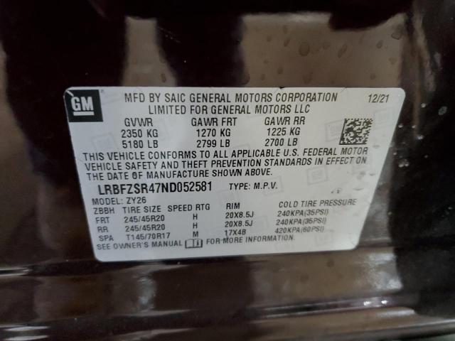 LRBFZSR47ND052581 - 2022 BUICK ENVISION AVENIR 棕色 照片 14