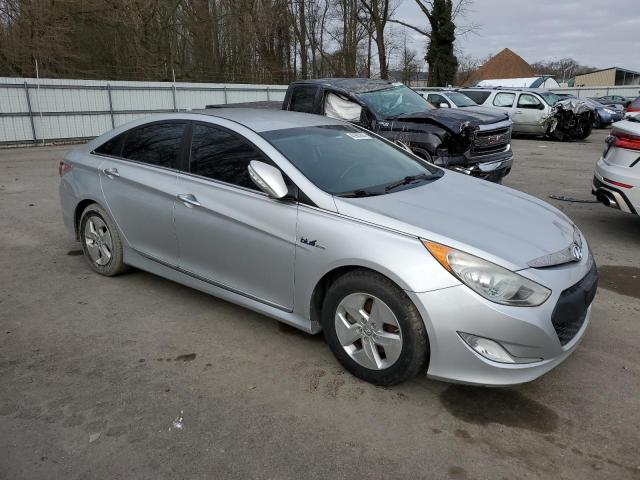 KMHEC4A44CA059701 - 2012 HYUNDAI SONATA HYBRID SILVER photo 4