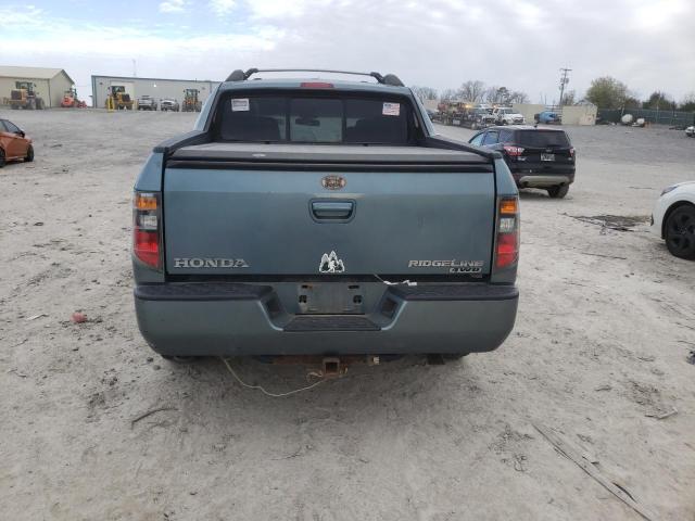 2HJYK16576H519696 - 2006 HONDA RIDGELINE RTL BLUE photo 6