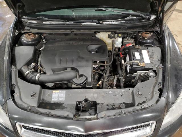 1G1ZC5E0XCF156092 - 2012 CHEVROLET MALIBU 1LT BLACK photo 11