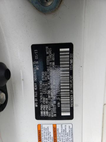 JF1ZNAA16D2718867 - 2013 TOYOTA SCION FR-S WHITE photo 12